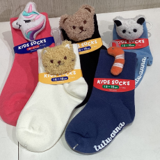 ぬいぐるみ🧸付きキッズソックス入荷🆕