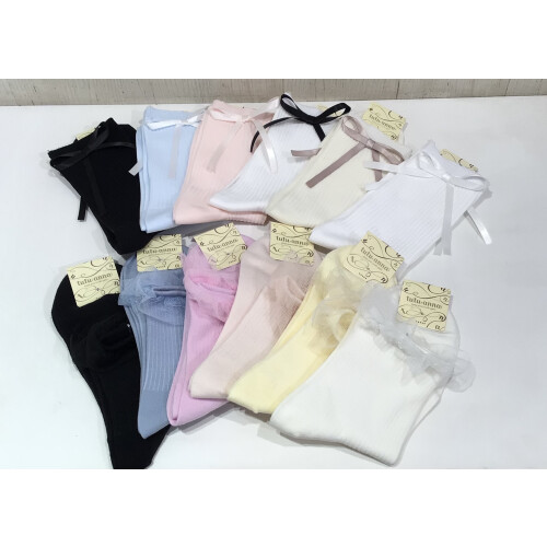 【リボン🎀チュール🤍ソックス】フレンチガーリー／バレエコア　