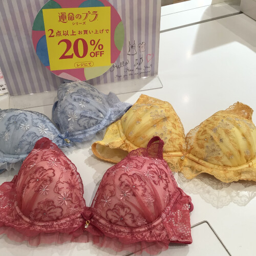 【お得】2点以上購入でレジにて20％オフ！運命のブラ🩷