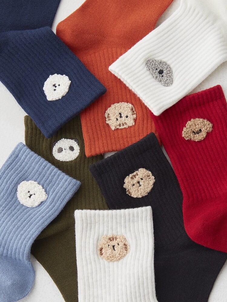 大人気の動物刺繍ソックスご紹介🐨✨